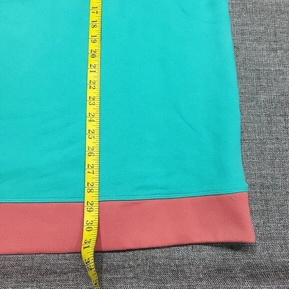 Lands End Womens Sweatshirt 2X Plus Sz Seafoam Teal Serious Sweats Pullover Top - Picture 3 of 10